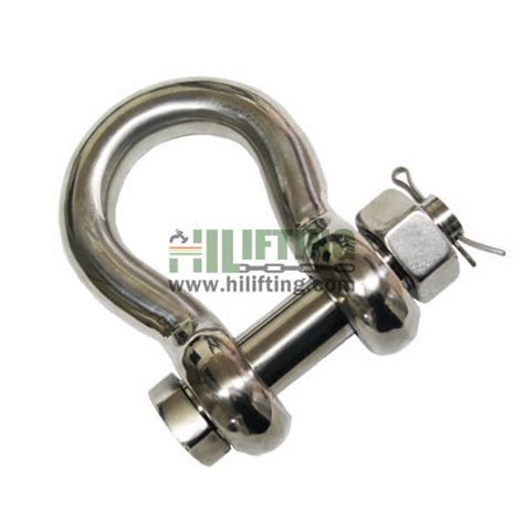 Stainless Steel Bolt Anchor Shackle Factory 316 Safety Pin Bow Shackles