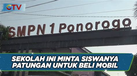 Kepsek Smpn Ponorogo Minta Iuran Per Siswa Rp Juta Untuk Beli