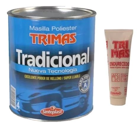 Masilla Plastica Trimas Tradicional Sinteplast 4kg Rex Cuotas Sin