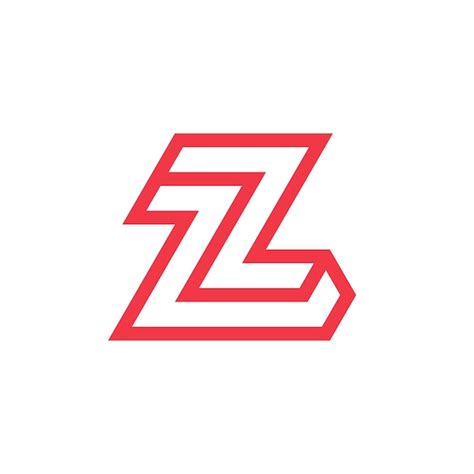 Premium Vector Modern And Minimalist Initial Letter Zl Or Lz Monogram