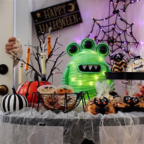 Heres To A Decked Out Trick Or Treat Station By The Door The Cutest Alien Assistant And To You