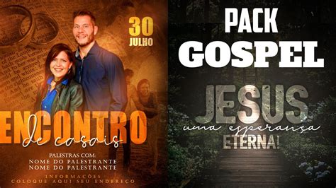 100 Flyers Pack Gospel Religioso Eventos Em Psd Template Editável No Photoshop Youtube