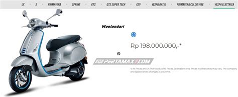 Harga Vespa Listrik Elettrica Indonesia Mulai Rp Juta Launching Di