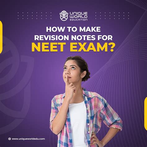 HOW TO MAKE REVISION NOTES FOR NEET EXAM Unique World Education