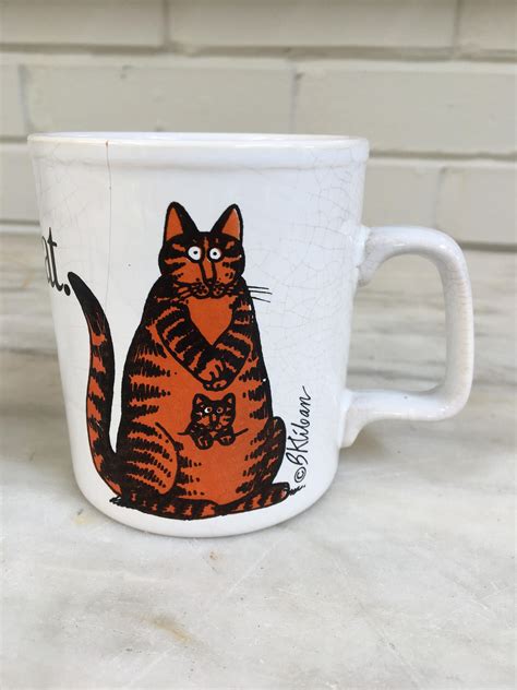 Vintage B Kliban Momcat Mug Kliban Cat Mug Kiln Craft England As Is