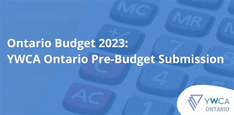 Ontario Budget Ywca Ontario Pre Budget Submission