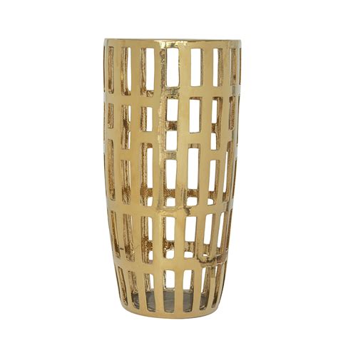home decorative accessories vases bowls vessels ronnan gold ceramic vase