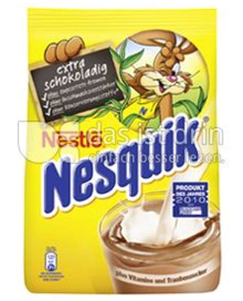 Nestlé Nesquik Nachfüllbeutel 382 0 Kalorien kcal und Inhaltsstoffe