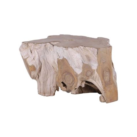 Table Basse Exotique Racine De Teck Et M Tal Cm N