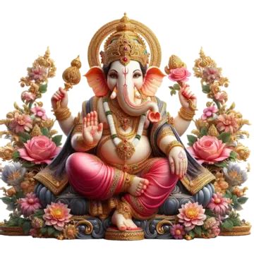 Lindo Senhor Feliz Ganesh Para Chaturthi Festival Ganesha PNG Lindo