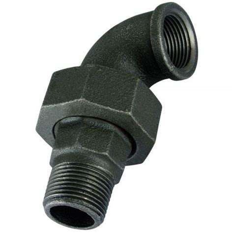 1 Inch Threaded Malleable Cast Iron Male Female Elbow Union For