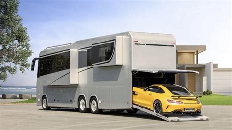 Conhe A O Motorhome De Luxo Garagem E Sofistica O De Hotel Cinco