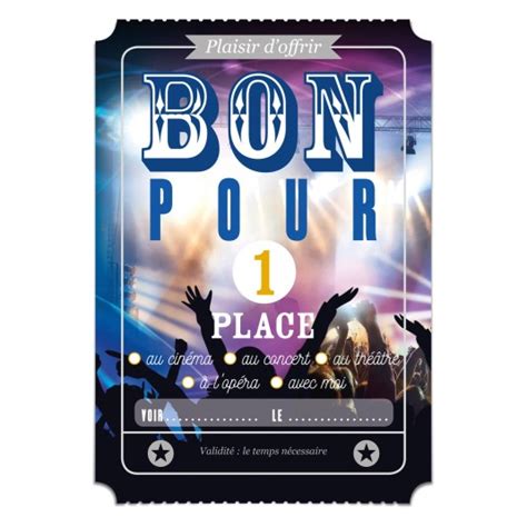 Carte BON POUR 1 Place Blue Art Editions