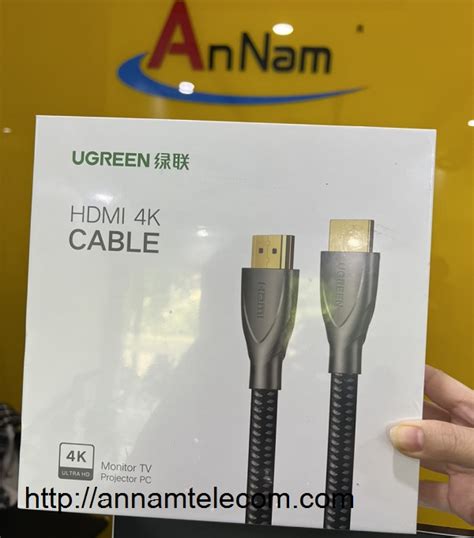 Cáp HDMI 2 0 Carbon 5m chuẩn 4K 60MHz Ugreen 50110 mạ vàng cao cấp