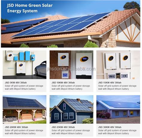 Jsdsolar Off Grid Solar Power System 3kw 5kw 10kw Home Solar Panel Kit