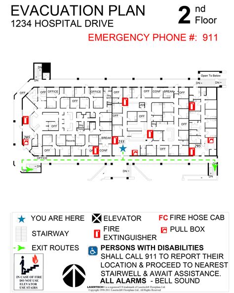 Evacuation Floor Plan Template