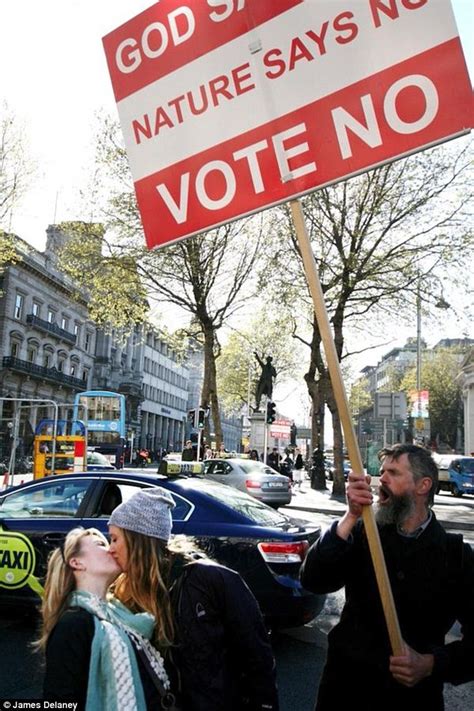 Photo Of Women Kissing At Anti Gay Protest Becomes Image Of Ireland S