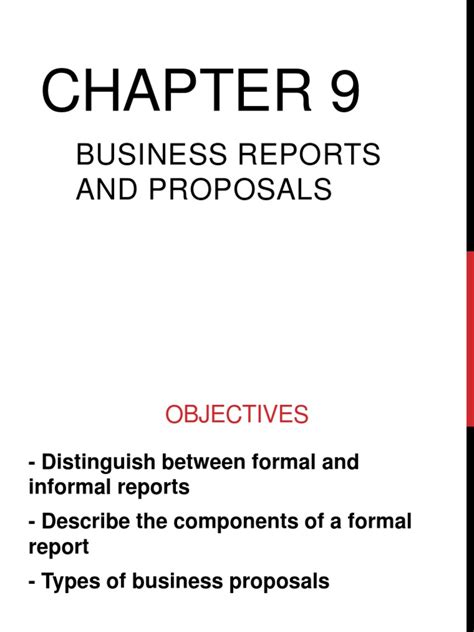 Chapter 9 Business Reports And Proposals Pdf Request For Proposal