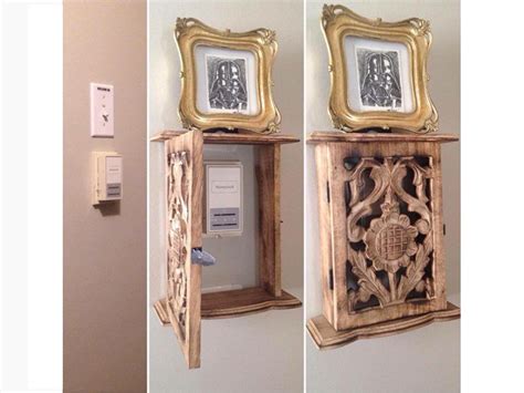 Cute Way To Cover Thermostat Thermostat Cover Doorbell Cover Cozy House