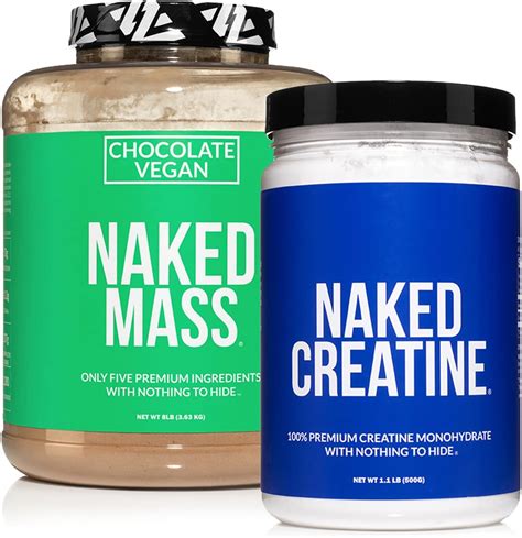 Amazon Soy Free Protein Bundle LB Chocolate Naked Vegan Mass And Naked Creatine Health
