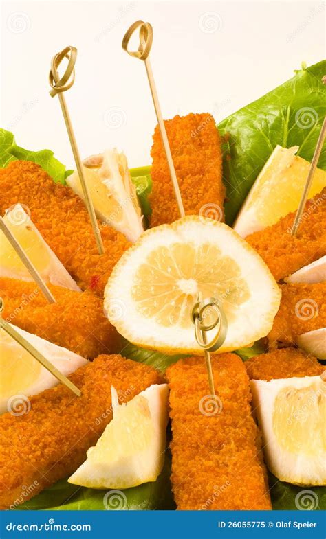 Fish Starter Stock Image Image Of Crunchy Salad Breaded 26055775