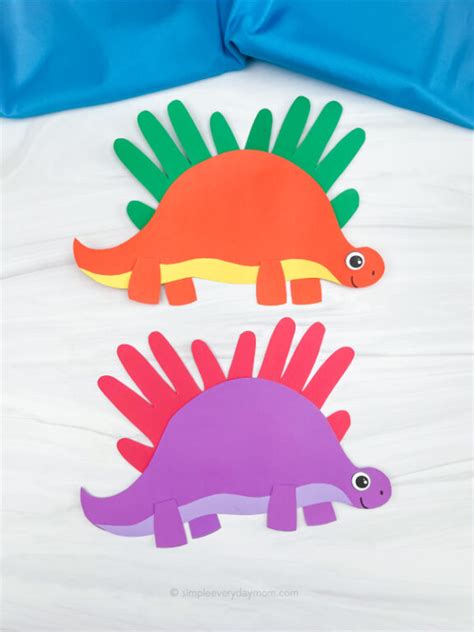 Stegosaurus Handprint Craft For Kids Simple Everyday Mom