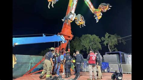 Falla en juego mecánico deja a personas atrapadas en la Feria San