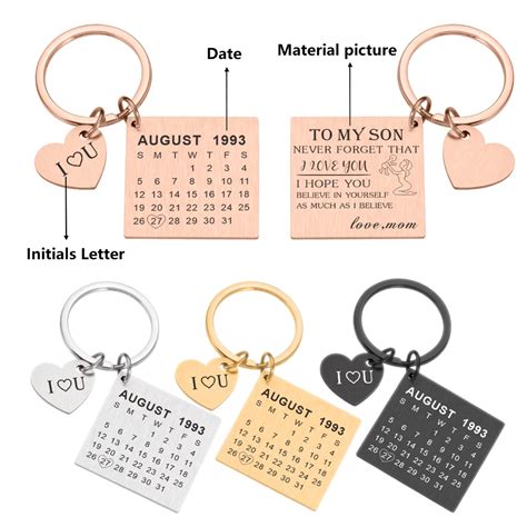 Porte Cl S Calendrier Cadeau Personnalis Cadeaux De F Te Des P Res Et