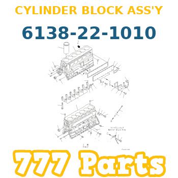 6138 22 1010 Komatsu CYLINDER BLOCK ASS Y