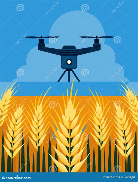 High Above A Wheat Field A Sleek Solarpowered Drone Whirred Silently As