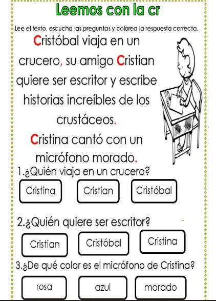 Lectura Cr Ficha Interactiva TopWorksheets