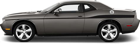 Dodge Challenger Redline Side Stripes Extended Vinyl Decal Graphic