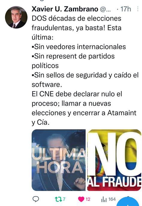 Patriota Ecuador Since Original On Twitter