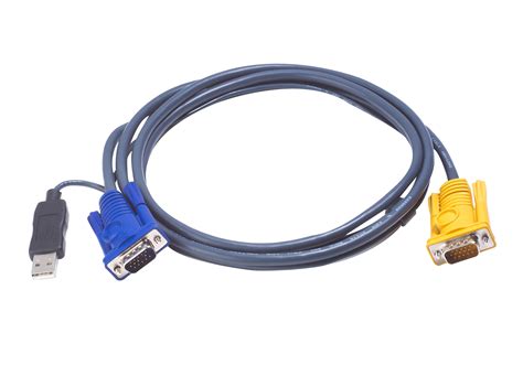 Aten L Up Usb Kvm Kabel Mit In Sphd Und Integriertem Ps Zu