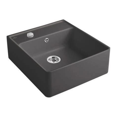 Villeroy Boch Butler Sink Graphite Position Boreholes 1 And 3 With