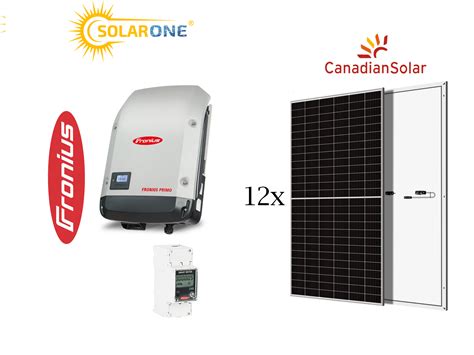 Kit Sistem Fotovoltaic 5 Kw Monofazat Invertor Fronius Si 12 Panouri Canadian Solar 430w