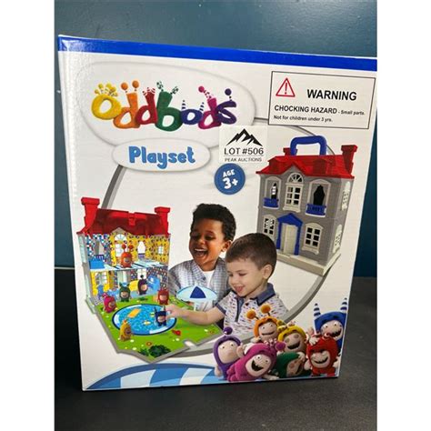 Lot of 1 Oddbods Playset Toy Playhouse w/ 7 Oddbods Figurines