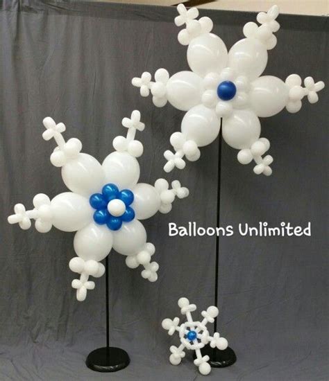 Balloon Snowflakes Check Us Out At Balloons Unlimited The Celebration