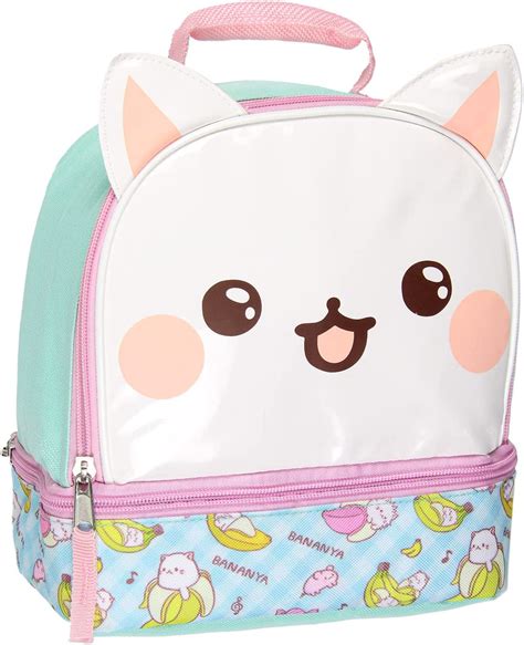 Bananya Lunch Tote 3d Character Dual Compartment Insulated Lunch Box