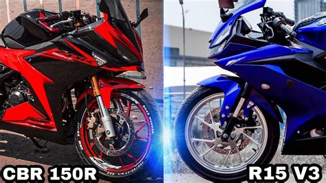 Cbr 150r Vs R15 V3 Honda And Yamaha Comparison Rich India Moto