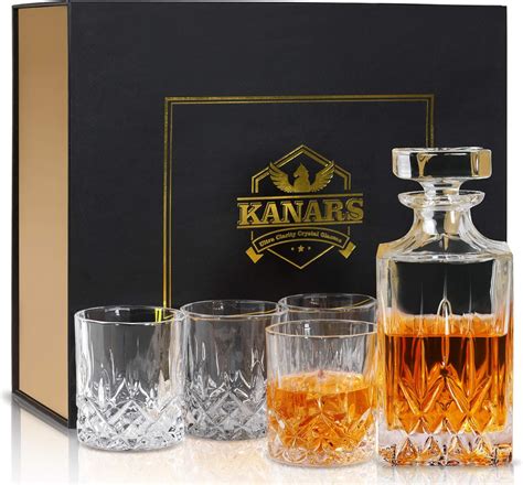 Kanars Teiliges Whisky Karaffe Und Gl Ser Set Bleifrei