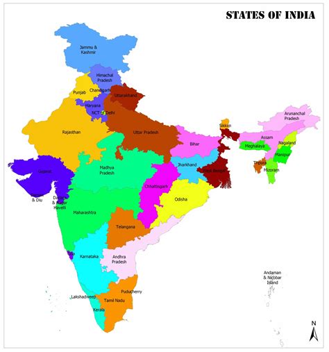 Political Map Of India Delhi Middle East Map