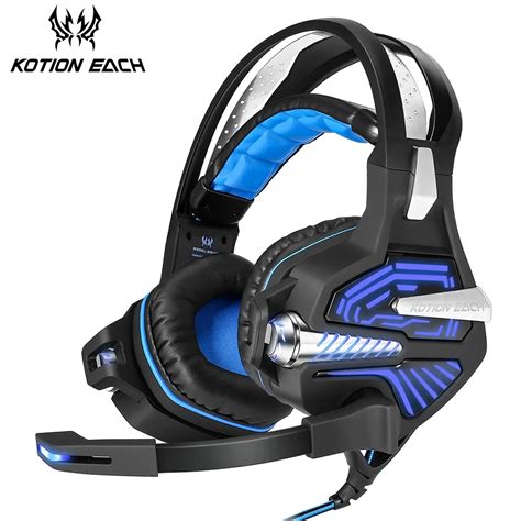 Kotion Each Gs Gaming Headphones With Microphone Deep Bass Stereo