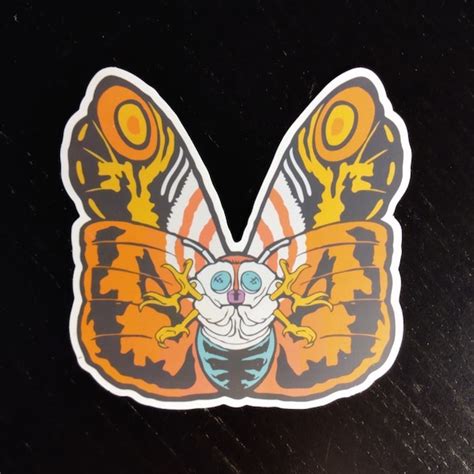 Mothra Godzilla Sticker Etsy