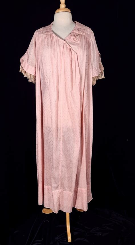 Antique Late Edwardian Petal Pink Nightgown Gem