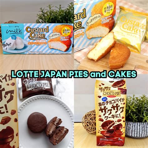 Lotte Japan Choco Pies And Custard Cakes 1 Pack Per Order Shopee