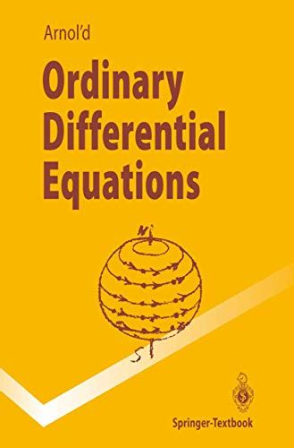 Ordinary Differential Equations Springer Textbook Arnold Vladimir I Cooke R