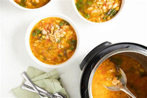 Instant Pot Tuscan Sorghum & Sausage Soup - Sorghum Checkoff