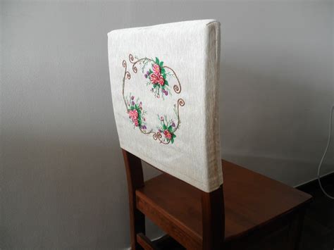 Embroidery Hyacinth: Embroidered Chair Back Cover