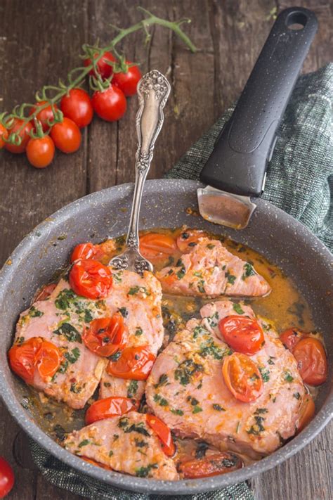 Pan Fried Tomato And Tuna Steak Recipe An Italian In My Kitchen